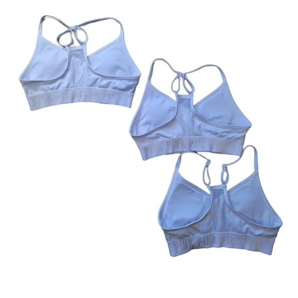 THREE VS PINK ULTIMATE LIGHTLY LINED SPORTS BRAS•XS - Picture 3 of 12